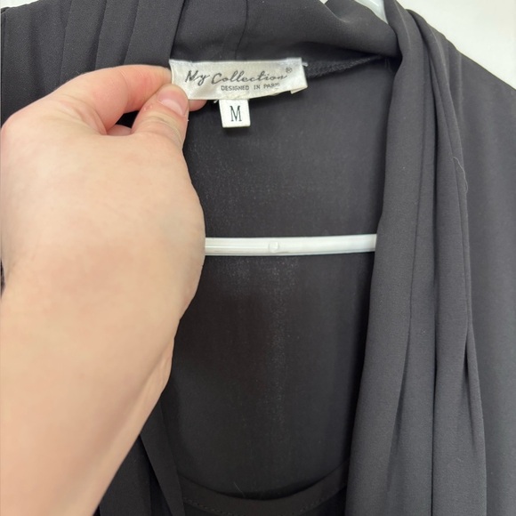 🎉4/30$🎉 My Collection Black Drape Dress - Size M - Picture 2 of 5